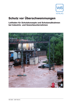 Broschüre "Schutz vor Überschwemmungen - Leitfaden für