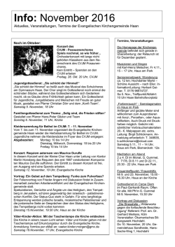 Info - Ev. Kirche Haan