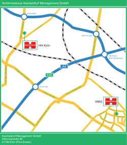HH K&ouml;ln HMG Anfahrtsskizze Handelshof Management GmbH