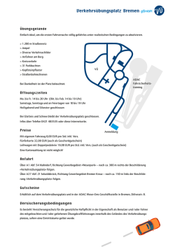 Informationen zum Herunterladen - Verkehrs&uuml;bungsplatz Bremen e.V.