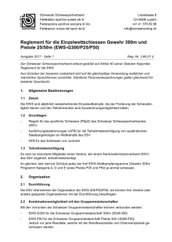 EWS-G300/P25/P50 - Schweizer Schiesssportverband