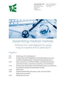 Assembling medical markets