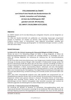Stellungnahme zu Entwurf (elektr. übermittelte Version) / PDF, 92 KB