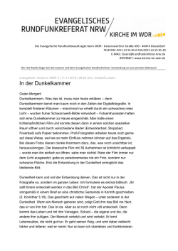 In der Dunkelkammer