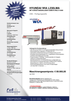 HYUNDAI WIA L230LMA