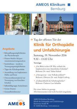 Klinik für Orthopädie und Unfallchirurgie