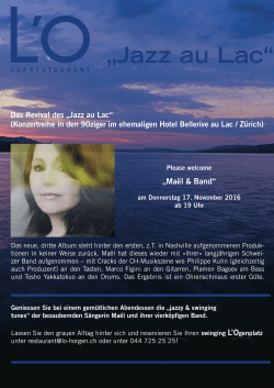 Jazz au Lac - L`O Horgen