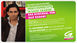 Einladung Raif Badawi, 14.11.2016