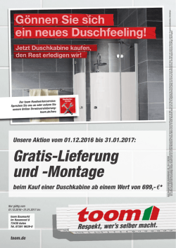 Gratis-Lieferung und -Montage