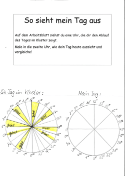 Page 1 So sieht mein Tag aus Auf dem Arbeitsblatt siehst du eine