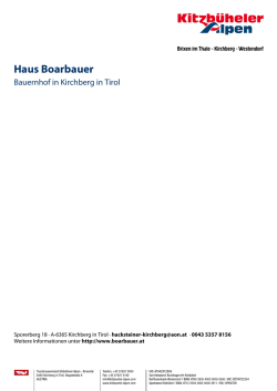 Haus Boarbauer in Kirchberg in Tirol