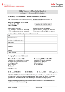 DSGV-Tagung &bdquo;&Ouml;ffentliche Kunden&ldquo;