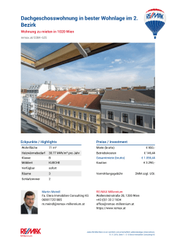 Wien | Dachgeschosswohnung in bester
