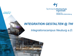 integration gestalten @ thi - Technische Hochschule Ingolstadt