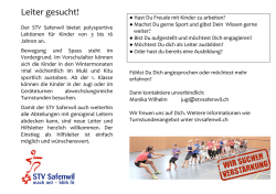 Leiter gesucht!