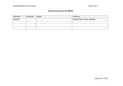 Dokumentenversion f&uuml;r GMSG - Bundesministerium f&uuml;r Finanzen