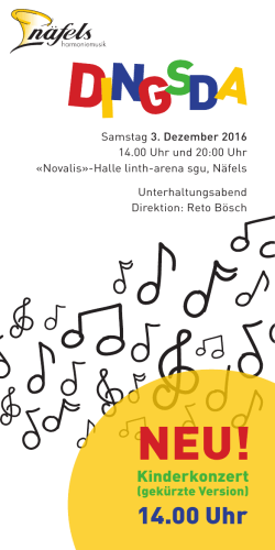 Konzert 2016 - Harmoniemusik Näfels