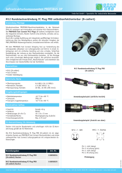 M12 Rundsteckverbindung FC Plug PRO - Indu-Sol
