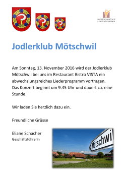 Jodlerklub M&ouml;tschwil