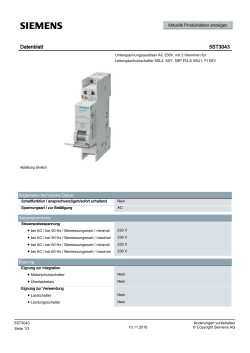 Datenblatt 5ST3043 - Siemens Industry Online Support