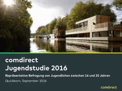 comdirect Jugendstudie 2016