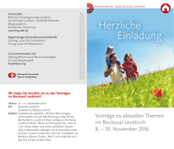 Herzliche Einladung - Missionswerk Friede mit Gott