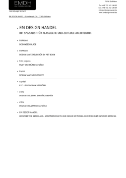 Homepage EMDH - EM Design Handel