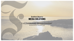 Abenteuer Kreuzfahrt - FAZ Media Solutions