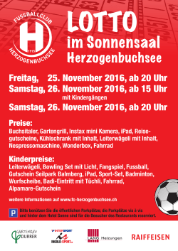 Flyer - FC Herzogenbuchsee