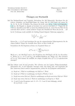 Blatt 4 - Mathematik