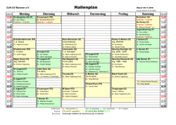 Hallenplan - beim DJK