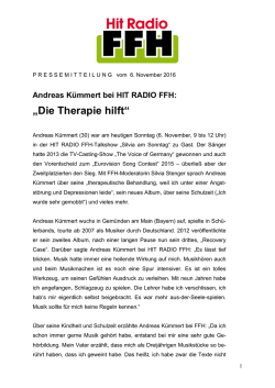 Die Therapie hilft