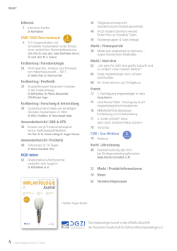 IMPLANTOLOGIE Journal