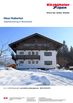 Haus Hubertus in Westendorf