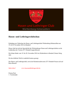 Hasen- und Lothringerclubschau