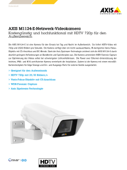 AXIS M1124-E-Netzwerk-Videokamera
