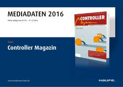 Controller Magazin Mediadaten 2016 - MediaCenter