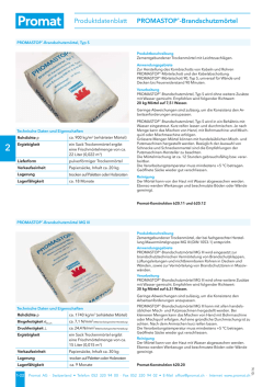 Promastop Brandschutzm&ouml;rtel Typ S