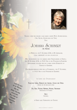 JOHanna scHuBert - Bestattung Jung, Salzburg