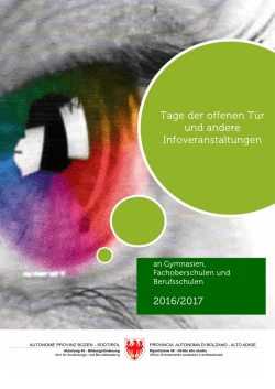 Infoangebote weiterf&uuml;hrende Schulen