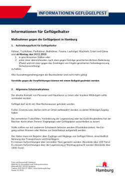 Informationen zur Aufstallungspflicht