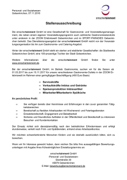 Stellenausschreibung