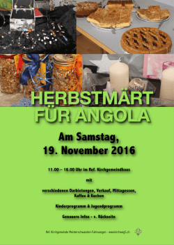 Herbschtm&auml;rt - Reformierte Kirchgemeinde Meisterschwanden