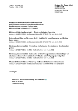 III. Beschluss