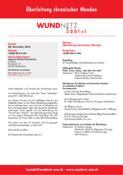 Einladung und Programm zum
