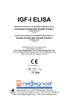 igf-i elisa - TECOmedical