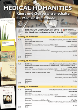 Literatur und Medizin - UB Basel