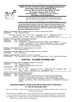 gottesdienstordnung