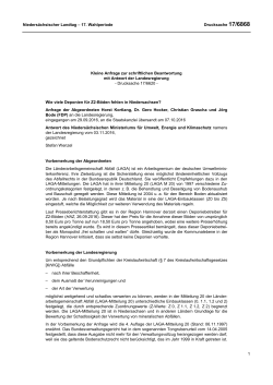 Drucksachen allgemein - Nieders&auml;chsischer Landtag