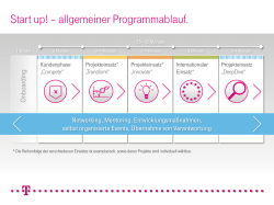 Start up! – allgemeiner Programmablauf.